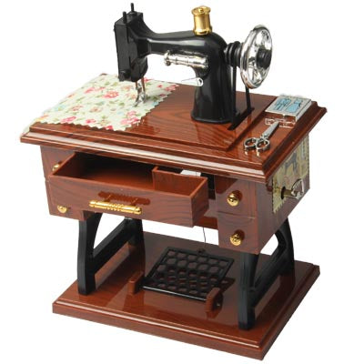 Sewing Machine Modeling Music Box