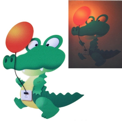 DIY Paper Wall Lamp Cartoon Energy Saving Light, Cartoon Dinosaur Style Novelty Good Gift(Orange)
