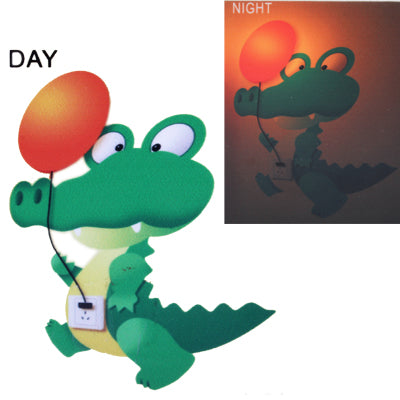 DIY Paper Wall Lamp Cartoon Energy Saving Light, Cartoon Dinosaur Style Novelty Good Gift(Orange)