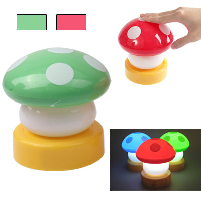 Cute Mushroom Shaped Lamp Bulb , Touch Lights (Random Color Delivery)
