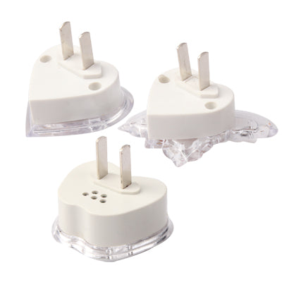 Mini LED Light Activated LED Light Night Lamp (3pcs in One Packaging, The Price is for 3pcs)(White)