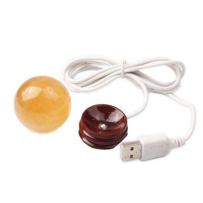 USB Powered Decoration Crystal Ball Glowing Pearl (Crystal Ball Diameter: 4cm)(Yellow)