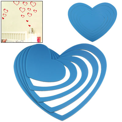 Peach Hearts Shaped DIY Adhesive Wall Sticker Decal Wallpaper House Interior Decor