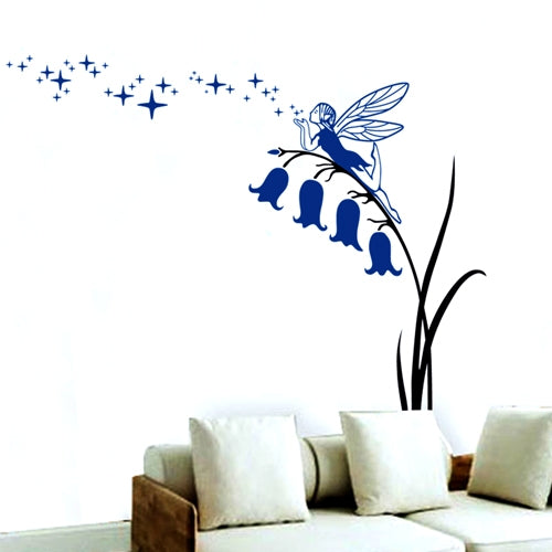 DIY Fashion Self Adhesive PVC Removable Wall Stickers / House Interior Decoration Pictures -- Daffodil & Angel Girl, Size: 70cm x 50cm