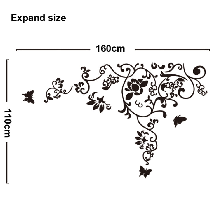 DIY Fashion Self Adhesive PVC Removable Wall Stickers / House Interior Decoration Pictures -- Butterfly under the Trees, Size: 90cm x 60cm