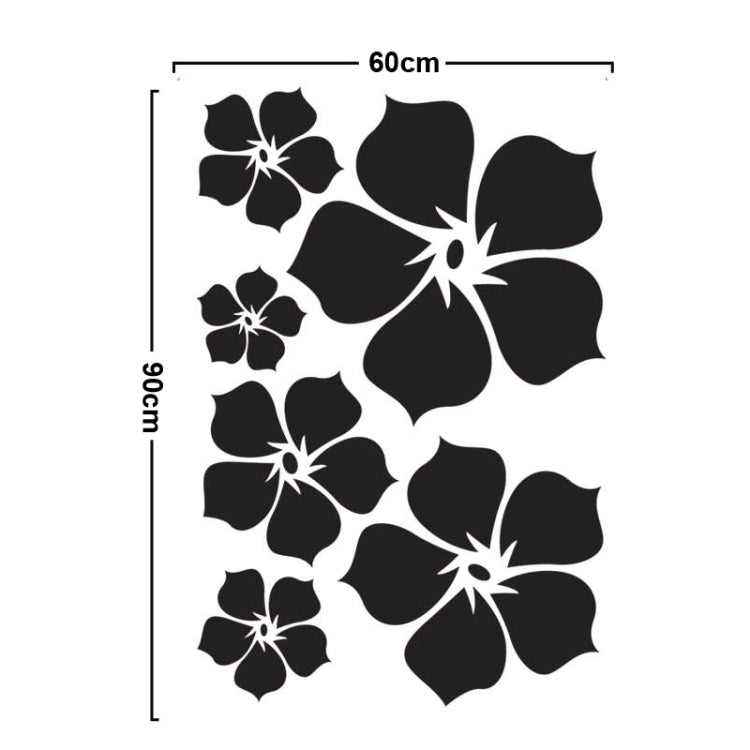 DIY Fashion Self Adhesive PVC Removable Wall Stickers / House Interior Decoration Pictures --Flower, Size: 90cm x 60cm