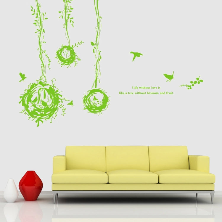 DIY Fashion Self Adhesive PVC Removable Wall Stickers / House Interior Decoration Pictures -- Bird Nest, Size: 90cm x 60cm
