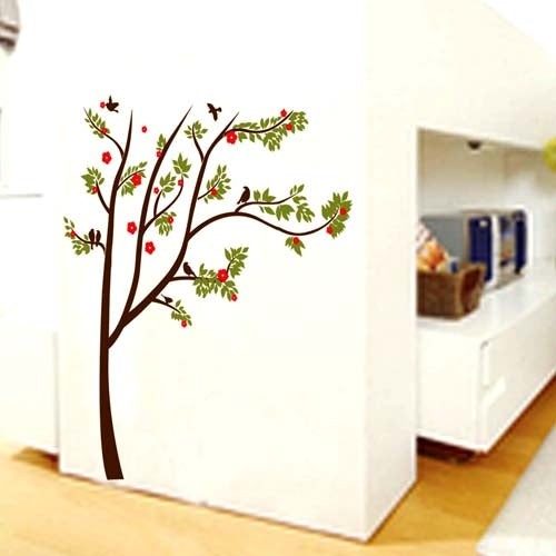 DIY Fashion Self Adhesive PVC Removable Wall Stickers / House Interior Decoration Pictures -- Verdant Tree, Size: 90cm x 60cm