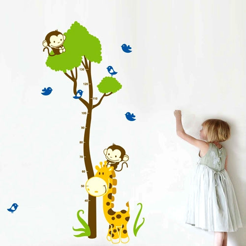 DIY Fashion Self Adhesive PVC Removable Wall Stickers / House Interior Decoration Pictures -- Animals and Trees, Size: 90cm x 60cm