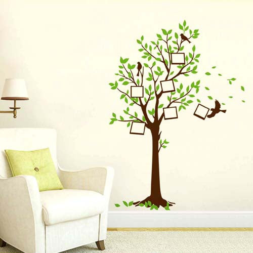 DIY Fashion Self Adhesive PVC Removable Wall Stickers / House Interior Decoration Pictures -- Frame Tree, Size: 90cm x 60cm