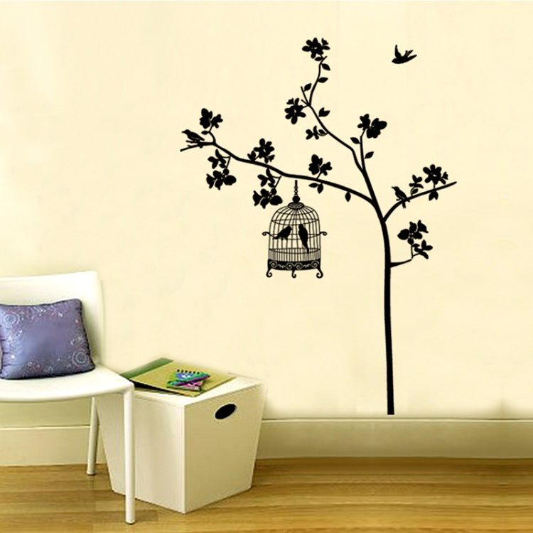 DIY Fashion Self Adhesive PVC Removable Wall Stickers / House Interior Decoration Pictures -- Forest Birds, Size: 90cm x 60cm