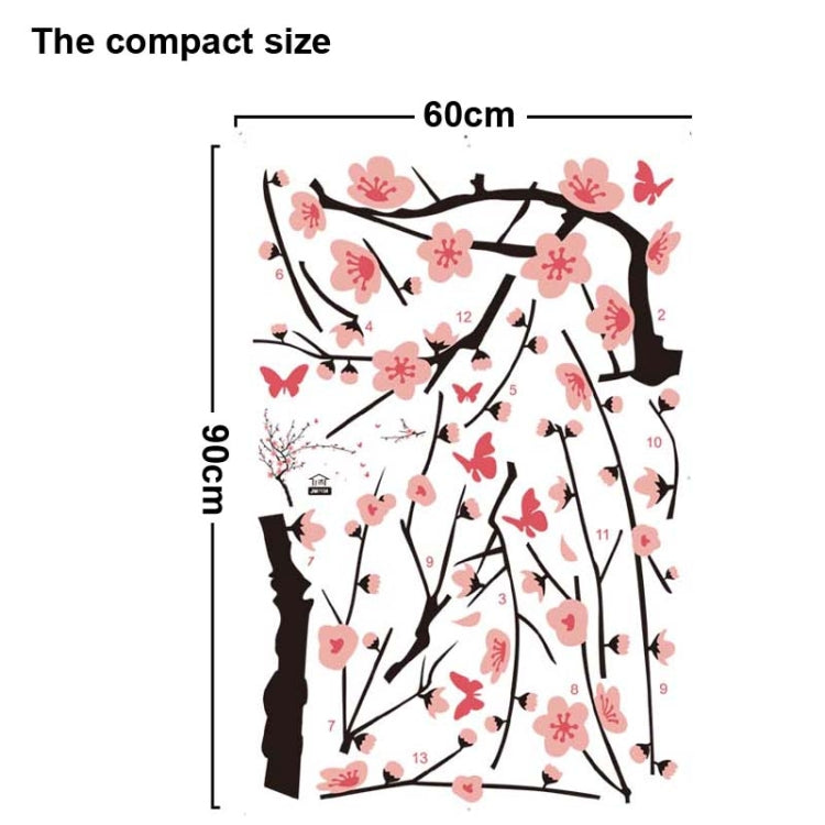 DIY Fashion Self Adhesive PVC Removable Wall Stickers / House Interior Decoration Pictures -- Winter Bloom, Size: 90cm x 60cm