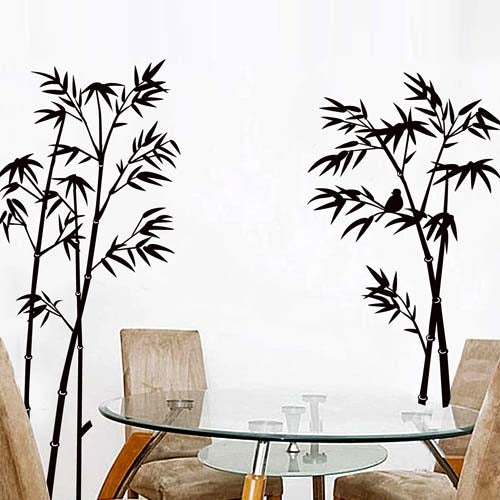 DIY Fashion Self Adhesive PVC Removable Wall Stickers / House Interior Decoration Pictures -- Bamboo, Size: 90cm x 60cm