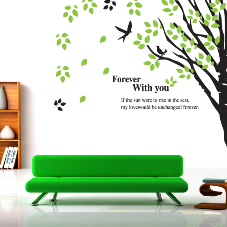 DIY Fashion Self Adhesive PVC Removable Wall Stickers / House Interior Decoration Pictures -- Bird & Tree, Size: 90cm x 60cm
