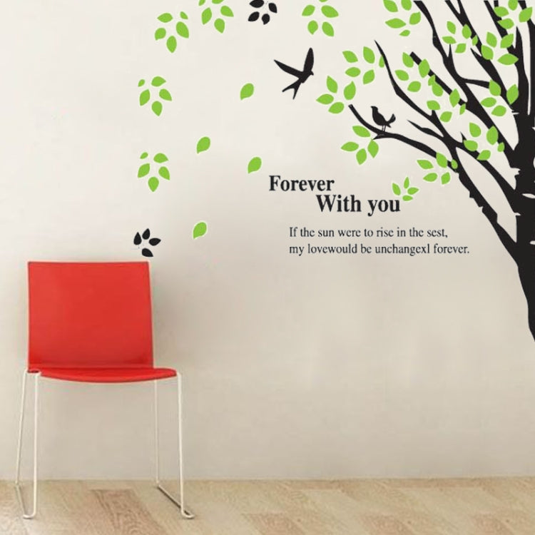 DIY Fashion Self Adhesive PVC Removable Wall Stickers / House Interior Decoration Pictures -- Bird & Tree, Size: 90cm x 60cm