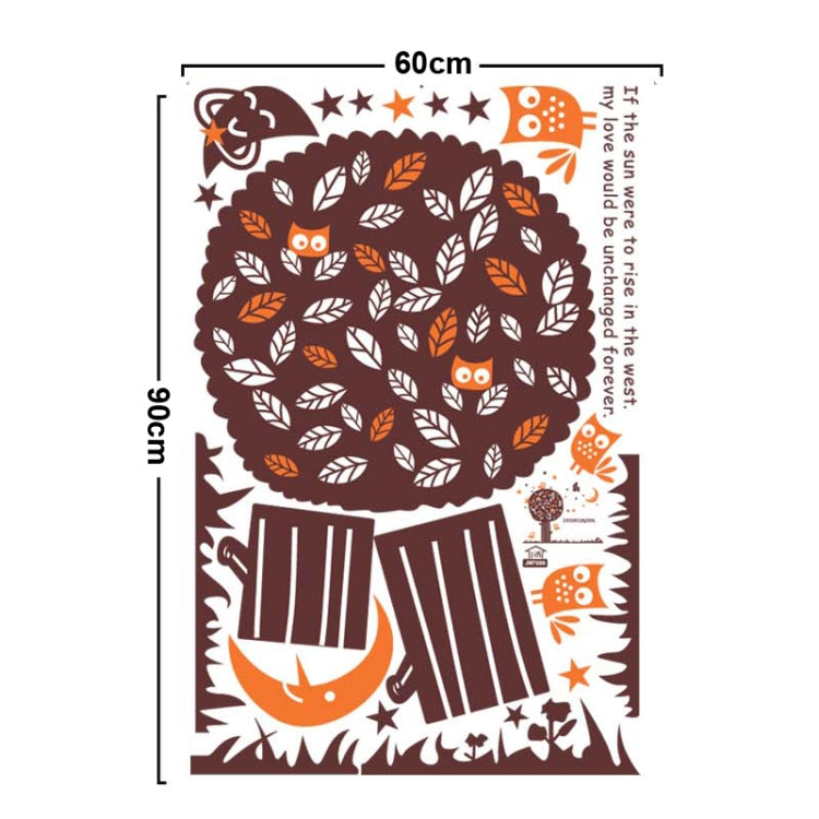 DIY Fashion Self Adhesive PVC Removable Wall Stickers / House Interior Decoration Pictures -- Forever Tree, Size: 90cm x 60cm