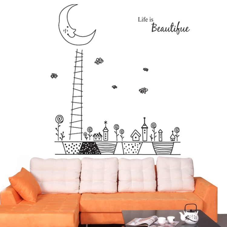 DIY Fashion Self Adhesive PVC Removable Wall Stickers / House Interior Decoration Pictures -- Beautiful Life, Size: 90cm x 60cm