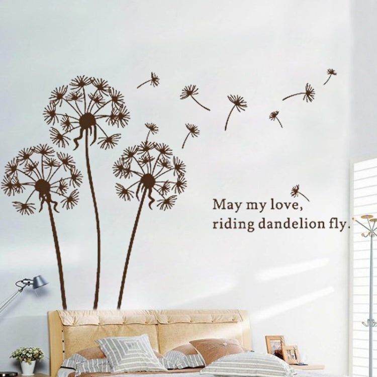 DIY Fashion Self Adhesive PVC Removable Wall Stickers / House Interior Decoration Pictures -- Dandelion, Size: 90cm x 60cm