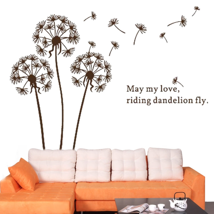 DIY Fashion Self Adhesive PVC Removable Wall Stickers / House Interior Decoration Pictures -- Dandelion, Size: 90cm x 60cm