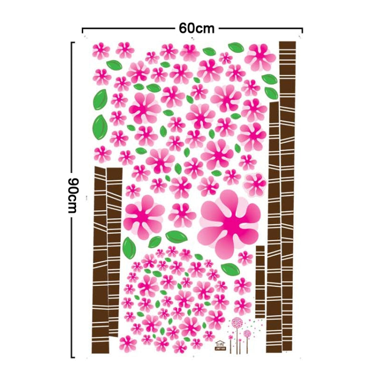 DIY Fashion Self Adhesive PVC Removable Wall Stickers / House Interior Decoration Pictures -- Flower & Tree, Size: 90cm x 60cm