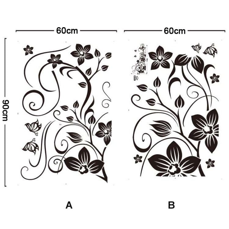 DIY Fashion Self Adhesive PVC Removable Wall Stickers / House Interior Decoration Pictures --Decorative Border, Size: 90cm x 60cm