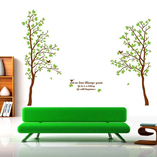 DIY Fashion Self Adhesive PVC Removable Wall Stickers / House Interior Decoration Pictures -- Trees, Size: 90cm x 60cm