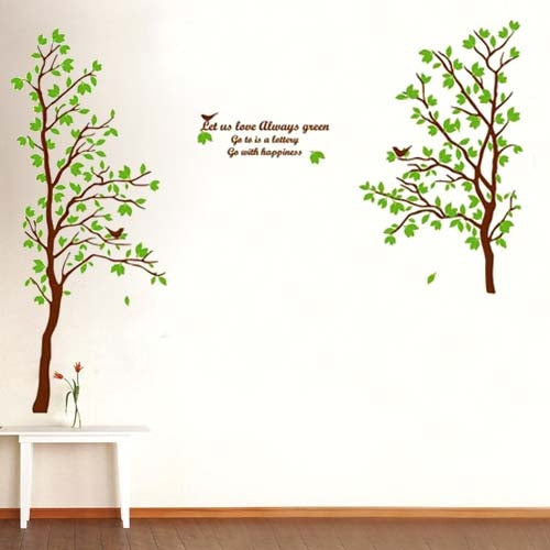 DIY Fashion Self Adhesive PVC Removable Wall Stickers / House Interior Decoration Pictures -- Trees, Size: 90cm x 60cm
