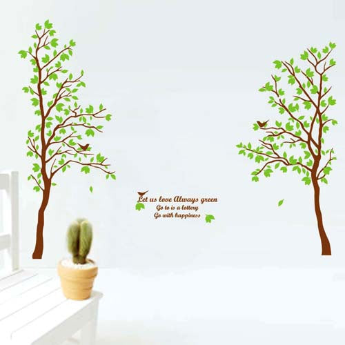DIY Fashion Self Adhesive PVC Removable Wall Stickers / House Interior Decoration Pictures -- Trees, Size: 90cm x 60cm
