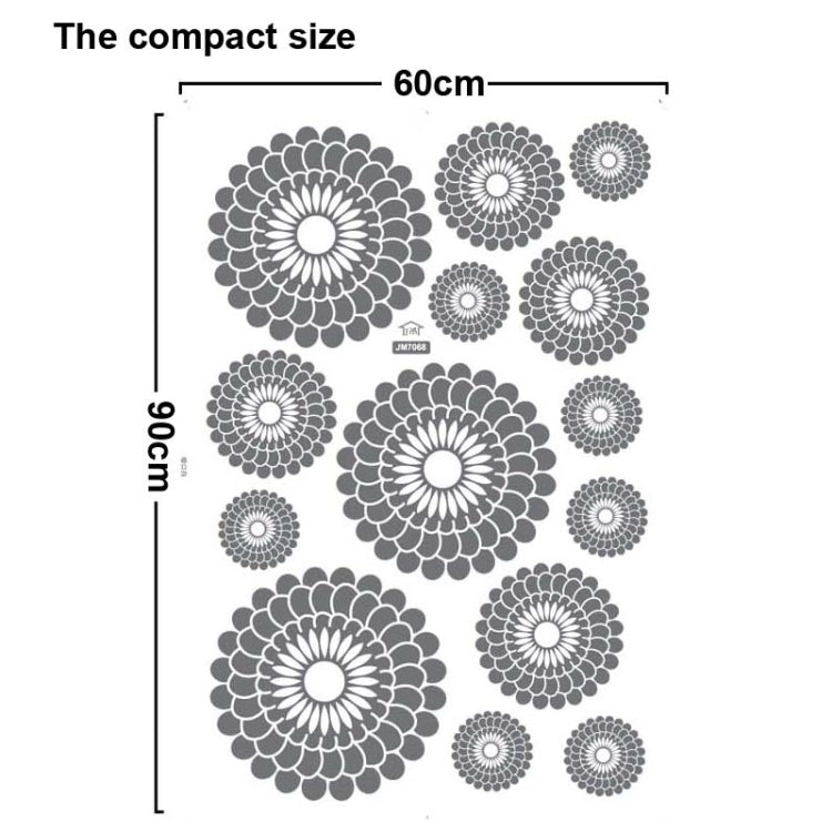 DIY Fashion Self Adhesive PVC Removable Wall Stickers / House Interior Decoration Pictures -- Abstract Flower Petals, Size: 90cm x 60cm