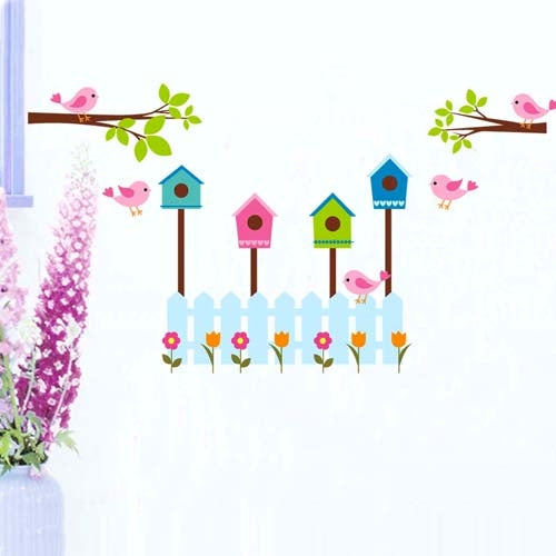 DIY Fashion Self Adhesive PVC Removable Wall Stickers / House Interior Decoration Pictures -- Fine Spring Day, Size: 90cm x 60cm