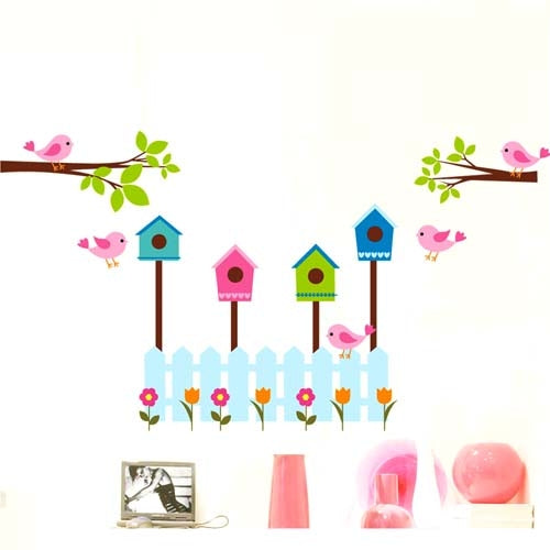 DIY Fashion Self Adhesive PVC Removable Wall Stickers / House Interior Decoration Pictures -- Fine Spring Day, Size: 90cm x 60cm