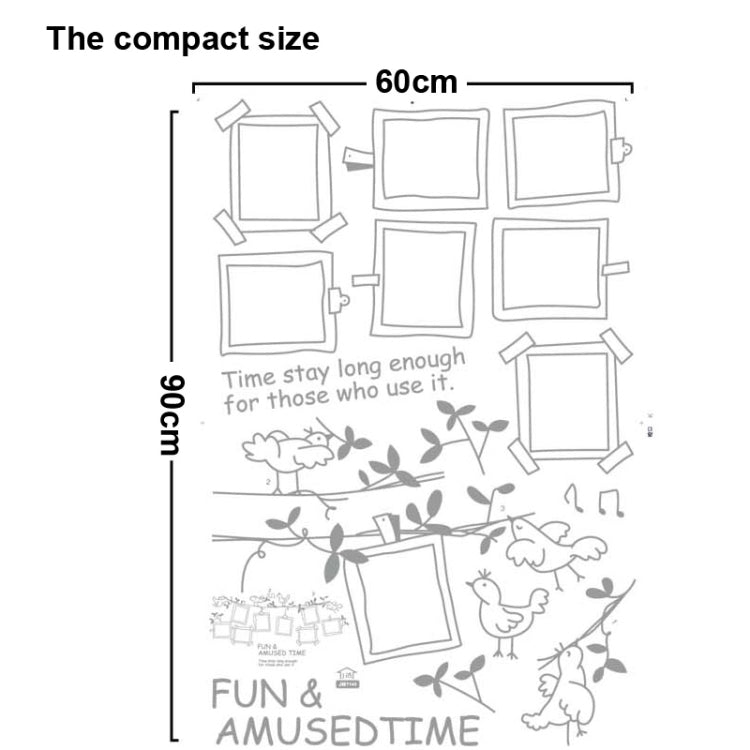 DIY Fashion Self Adhesive PVC Removable Wall Stickers / House Interior Decoration Pictures -- Photo Wall, Size: 90cm x 60cm