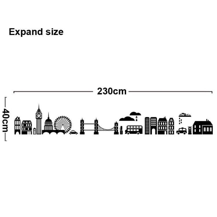 DIY Fashion Self Adhesive PVC Removable Wall Stickers / House Interior Decoration Pictures --Streetscape of London, Size: 90cm x 60cm
