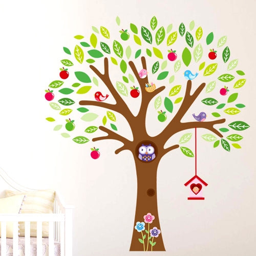 DIY Fashion Self Adhesive PVC Removable Wall Stickers / House Interior Decoration Pictures -- Cartoon Tree, Size: 90cm x 60cm