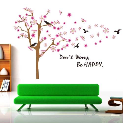 DIY Fashion Self Adhesive PVC Removable Wall Stickers / House Interior Decoration Pictures -- Peach Tree, Size: 90cm x 60cm
