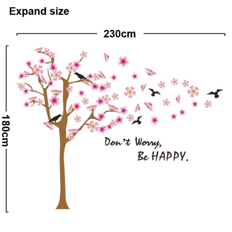 DIY Fashion Self Adhesive PVC Removable Wall Stickers / House Interior Decoration Pictures -- Peach Tree, Size: 90cm x 60cm