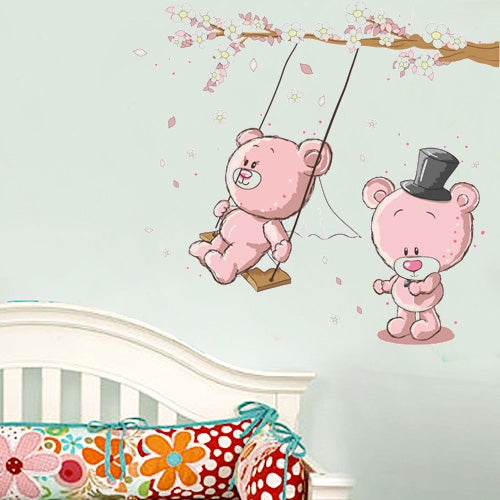 DIY Fashion Self Adhesive PVC Removable Wall Stickers / House Interior Decoration Pictures -- Baby Bear, Size: 90cm x 60cm