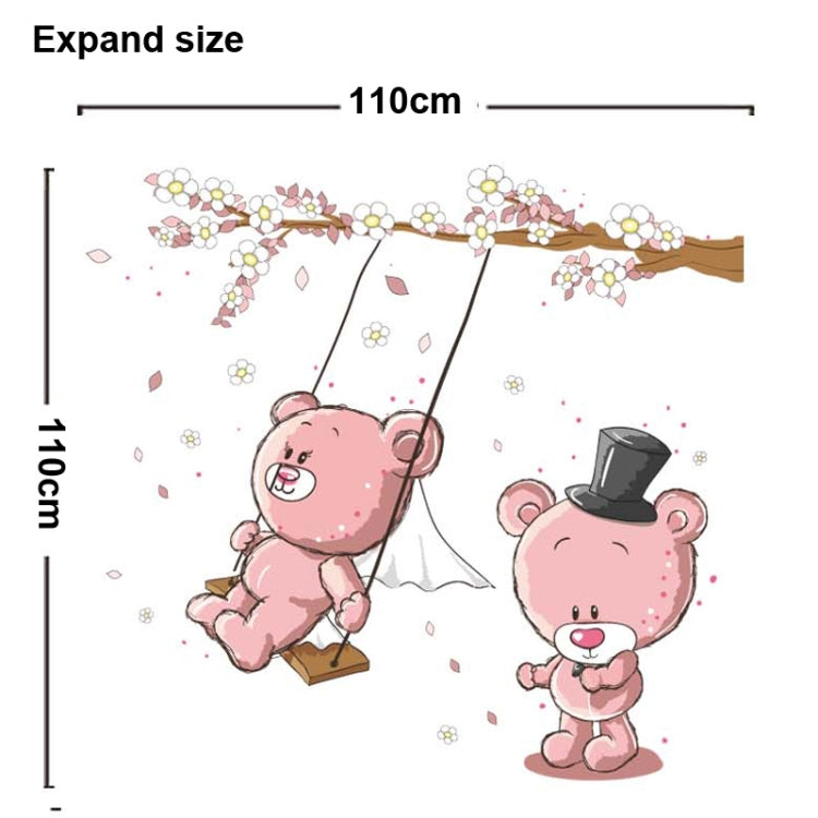 DIY Fashion Self Adhesive PVC Removable Wall Stickers / House Interior Decoration Pictures -- Baby Bear, Size: 90cm x 60cm