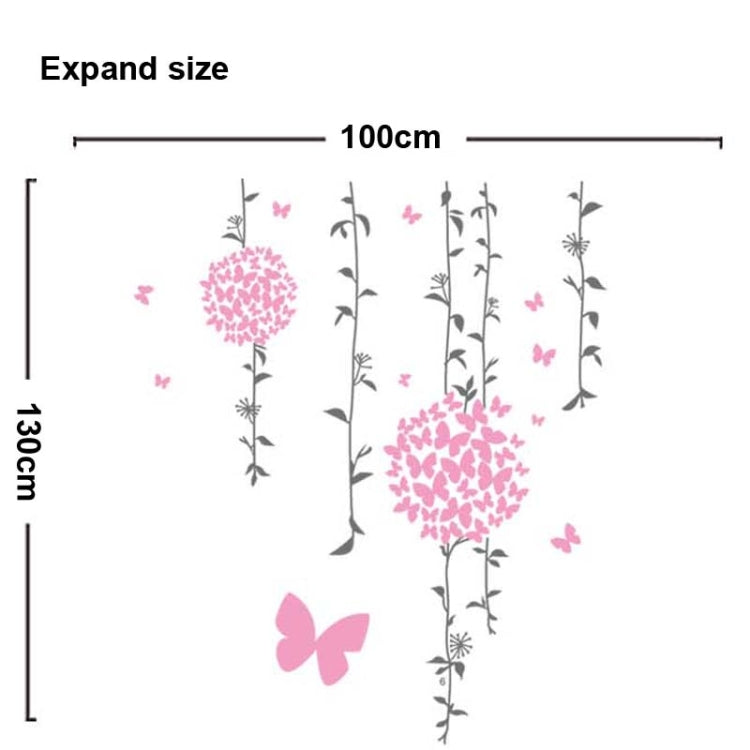 DIY Fashion Self Adhesive PVC Removable Wall Stickers / House Interior Decoration Pictures -- Butterflies Fluttering, Size: 90cm x 60cm