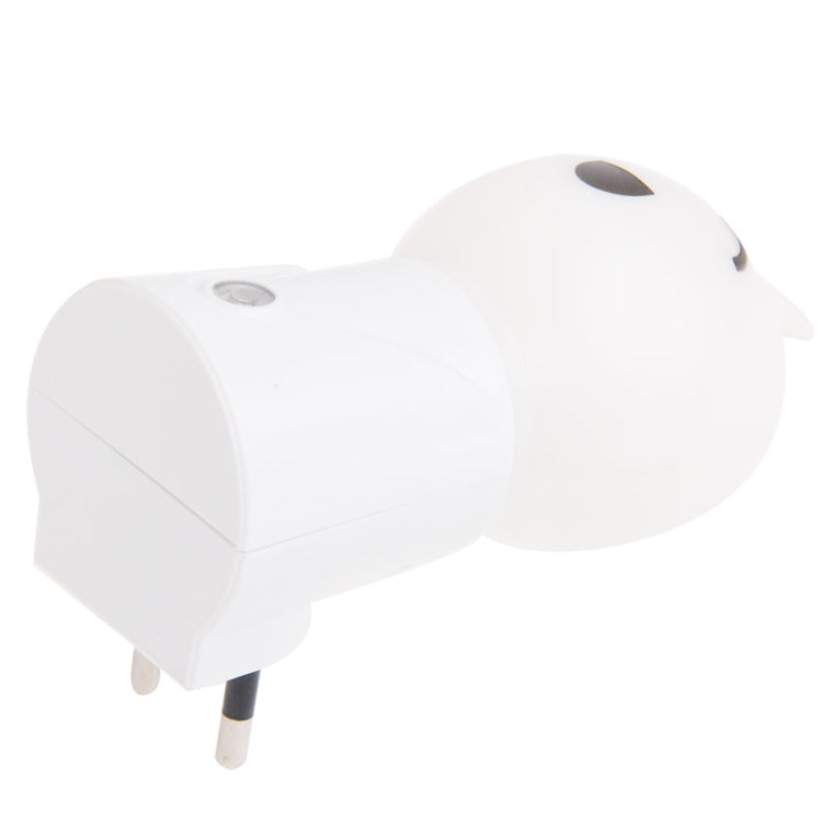 Doll Shape Light-operated LED Night Light, EU Plug(White)