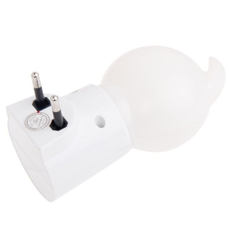 Doll Shape Light-operated LED Night Light, EU Plug(White)
