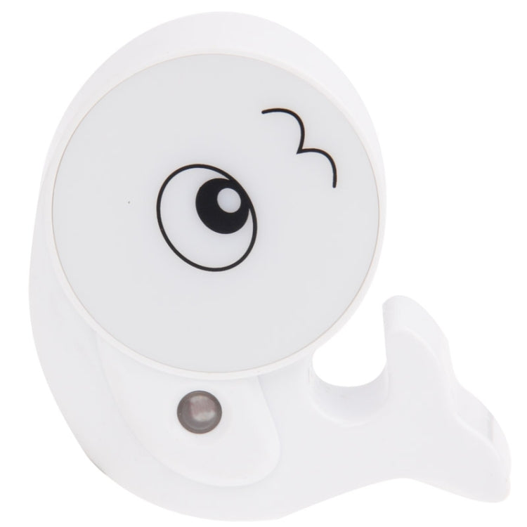 Fish Shape Light-operated LED Night Light, EU Plug(White)