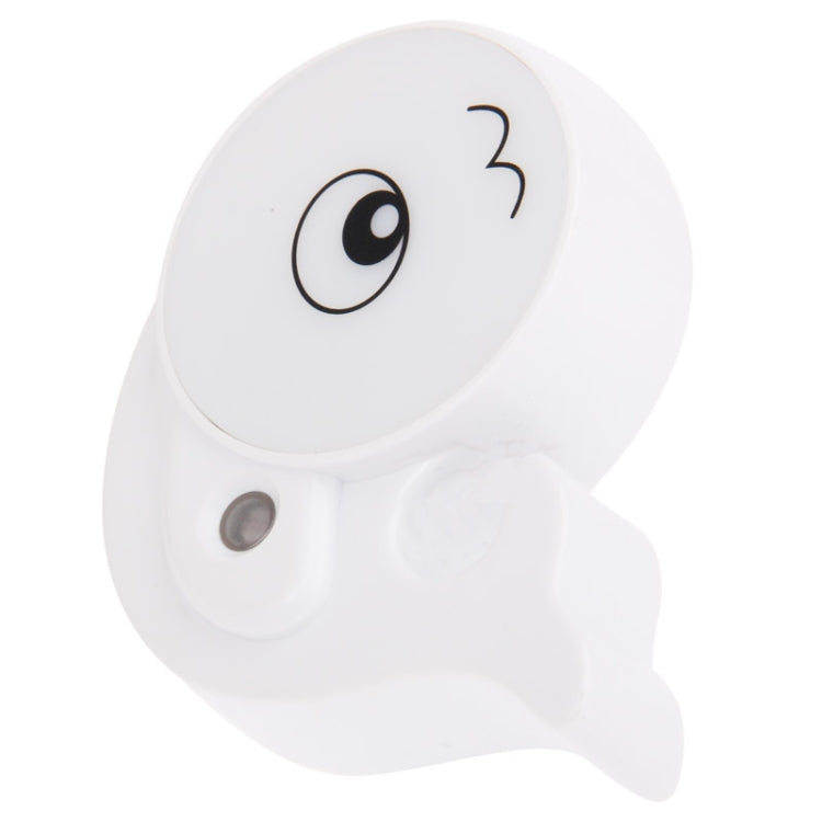 Fish Shape Light-operated LED Night Light, EU Plug(White)