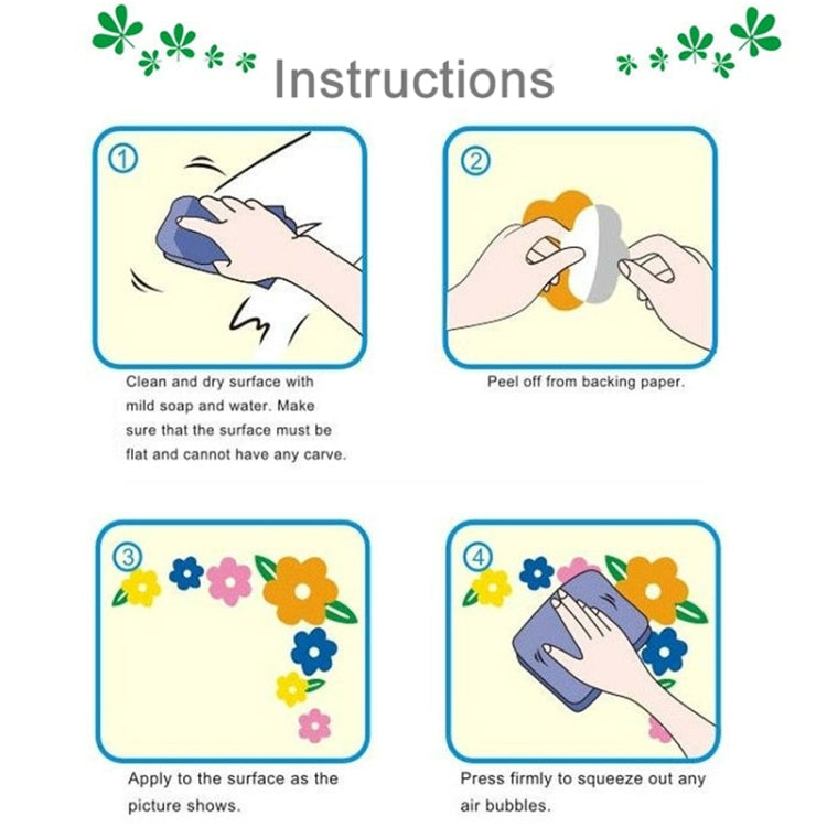 DIY Fashion Self Adhesive PVC Removable Combination Wall Stickers / House Interior Decoration Pictures -- Plum Flower Photo Wall, Size: 60cm x 90cm