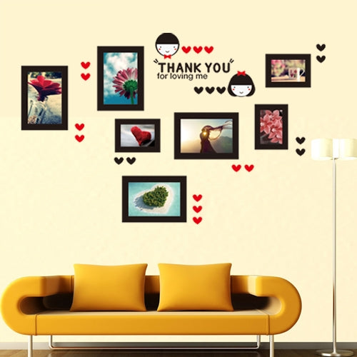 DIY Fashion Self Adhesive PVC Removable Combination Wall Stickers / House Interior Decoration Pictures -- Warmth Photo Wall, Size: 60cm x 90cm
