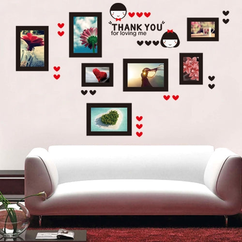 DIY Fashion Self Adhesive PVC Removable Combination Wall Stickers / House Interior Decoration Pictures -- Warmth Photo Wall, Size: 60cm x 90cm