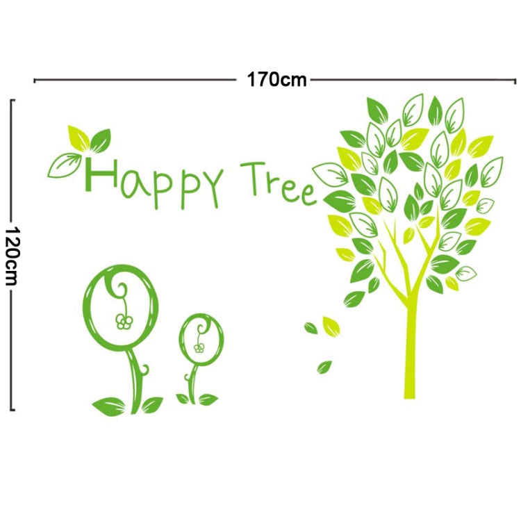 DIY Fashion Self Adhesive PVC Removable Wall Stickers / House Interior Decoration Pictures -- Happy Tree, Size: 90cm x 60cm