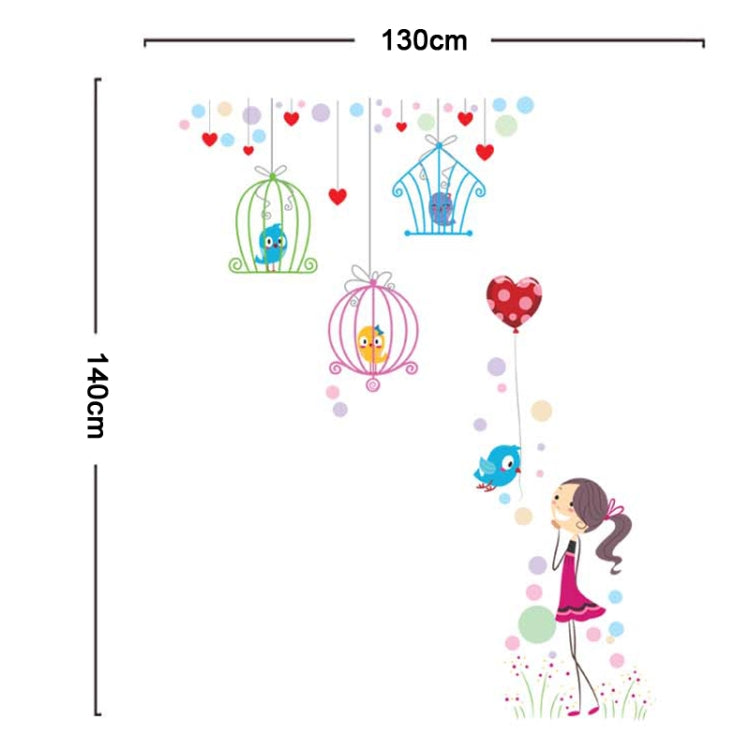 DIY Fashion Self Adhesive PVC Removable Wall Stickers / House Interior Decoration Pictures -- Birdcage, Size: 90cm x 60cm