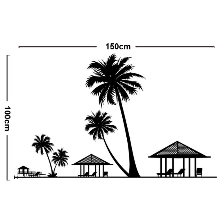 DIY Fashion Self Adhesive PVC Removable Wall Stickers / House Interior Decoration Pictures -- Coconut Trees, Size: 90cm x 60cm
