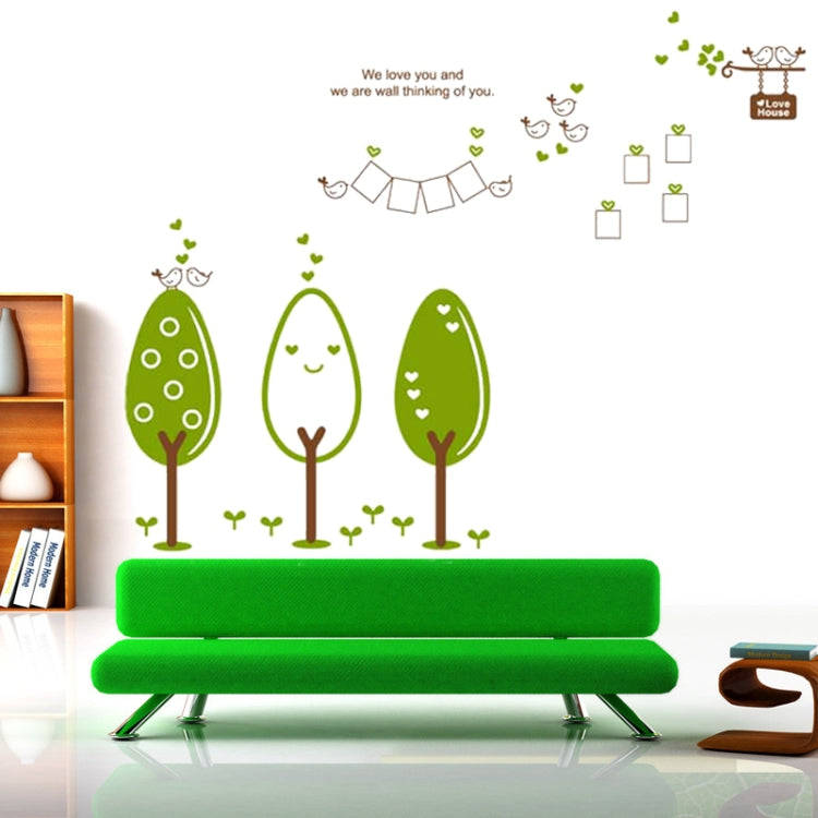 DIY Fashion Self Adhesive PVC Removable Wall Stickers / House Interior Decoration Pictures -- Tree & Bird, Size: 90cm x 60cm